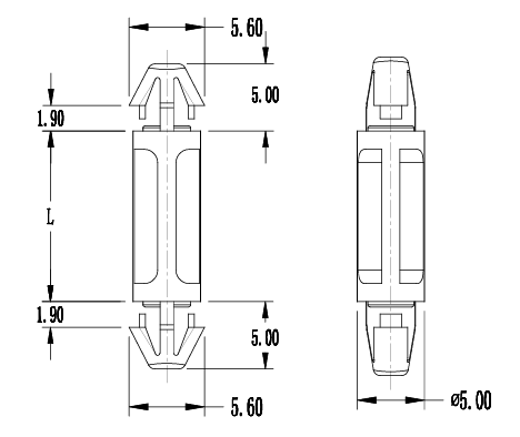 PCB Standoff LCC-12